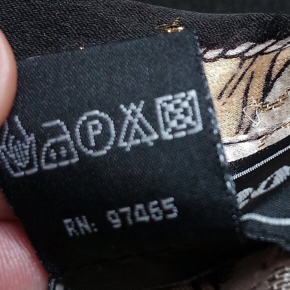 Vintage Silk Boy Rooster Phoenix Metallic Gold Button Shirt - Picture 5 of 8